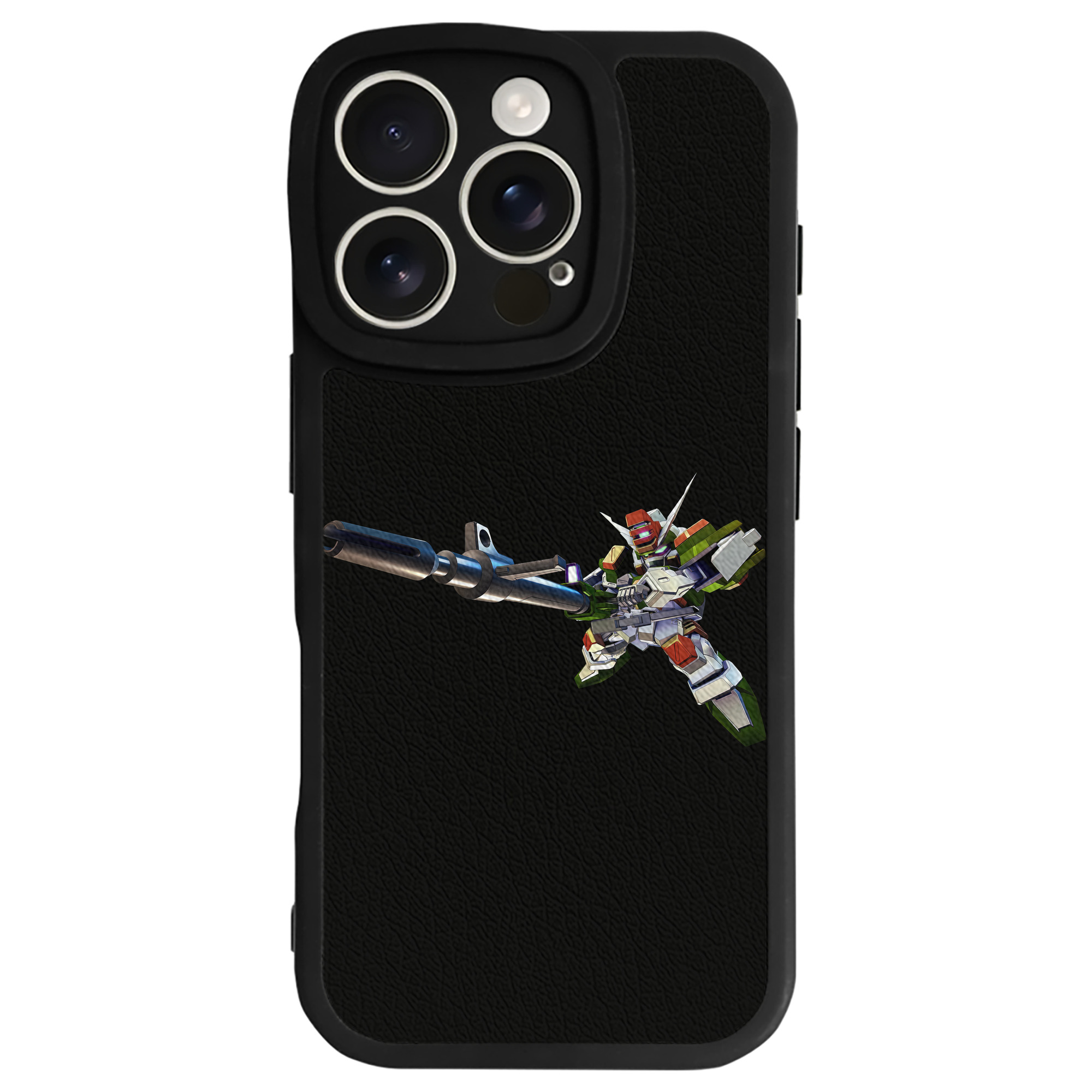（画像用） 機動戦士ガンダム Mobile Suit Gundam 【iPhone 16シリーズ対応】シリコンスマホケース（レザー調） 材質：シリコン
